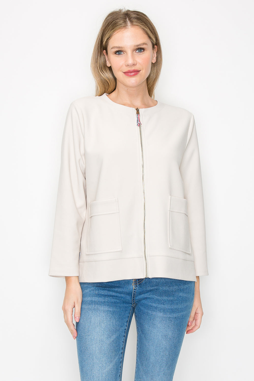 Kylie Stretch Matte Crepe Jacket