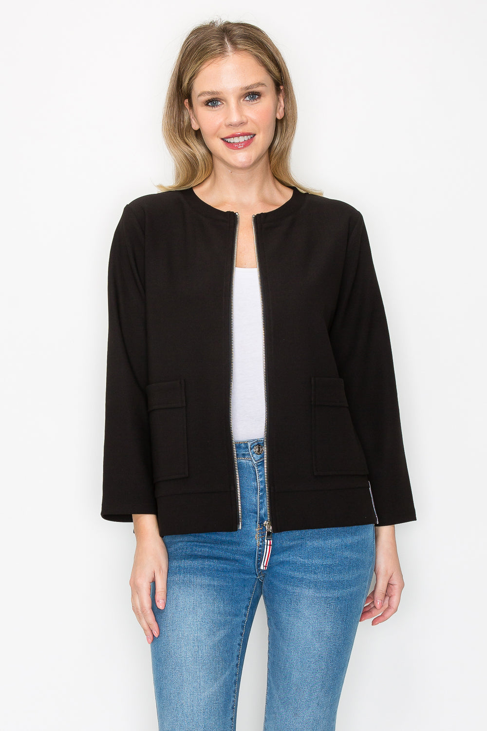 Kylie Stretch Matte Crepe Jacket