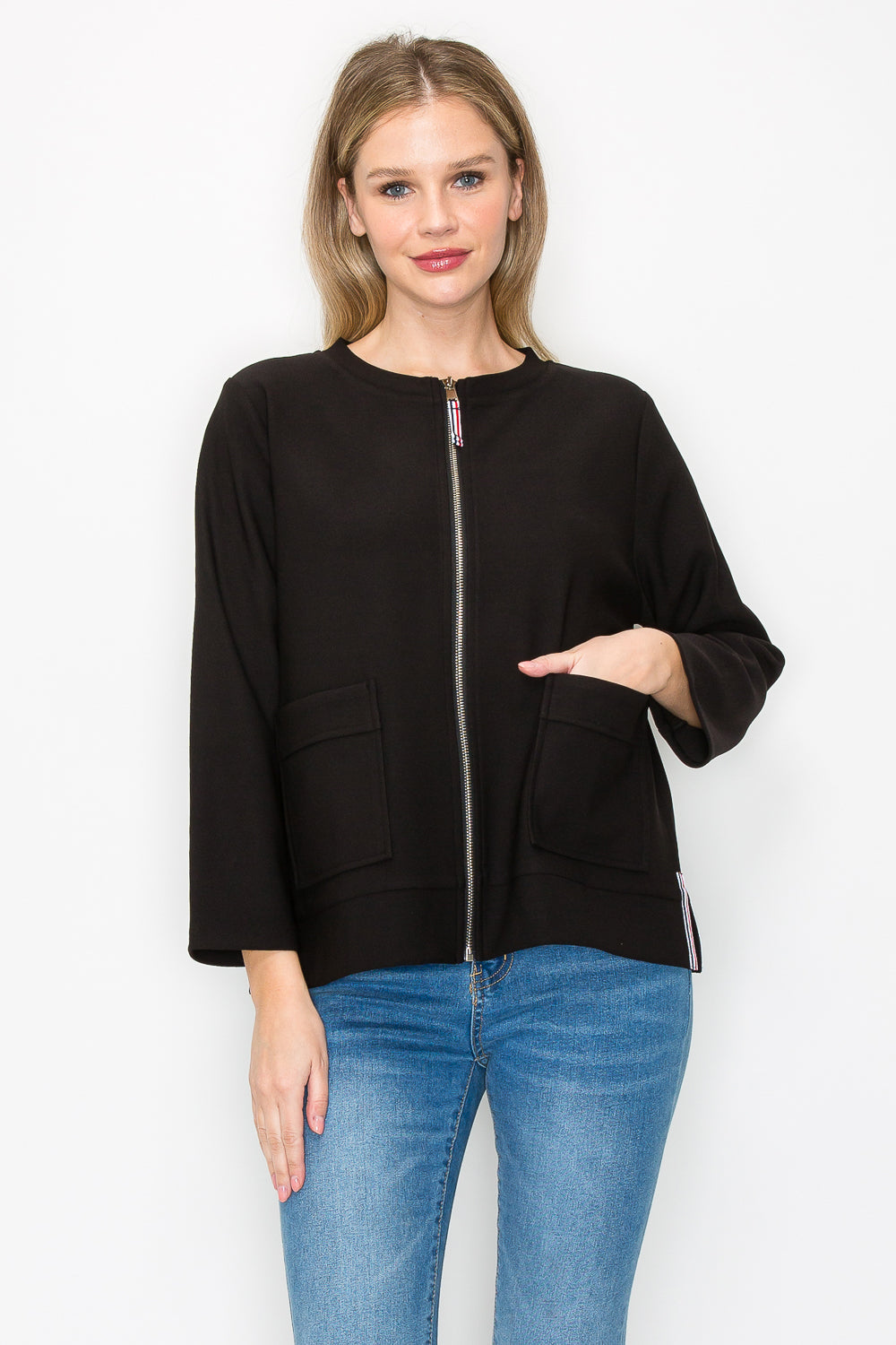 Kylie Stretch Matte Crepe Jacket