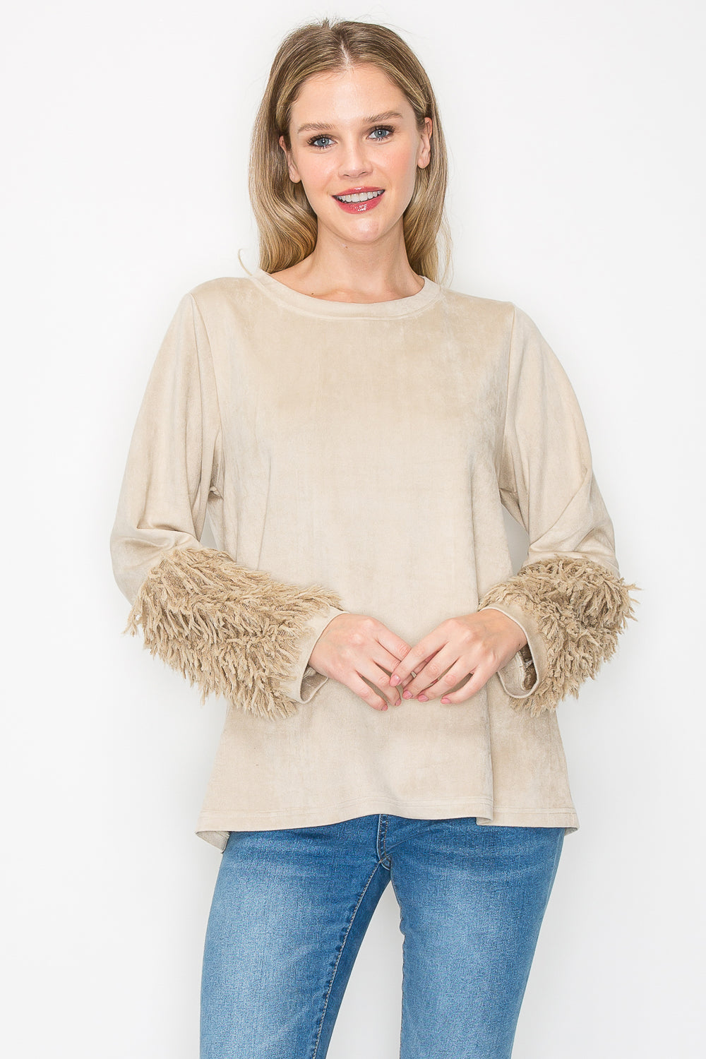 Alice Stretch Suede with Fur