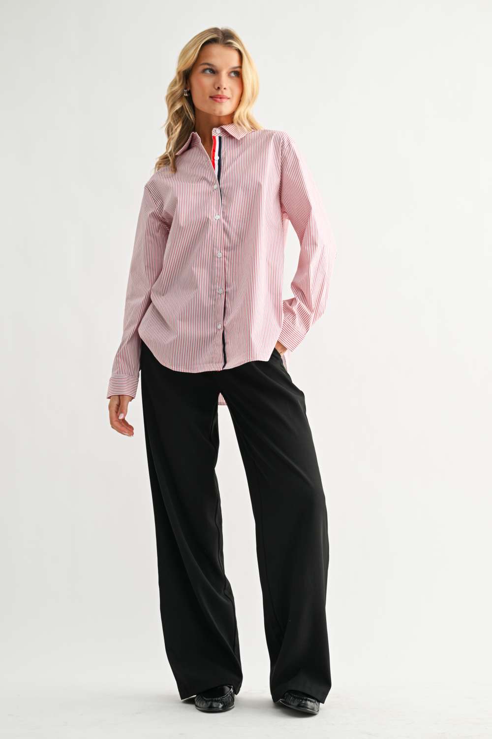 Jasmine Cotton Pinstripe Shirt