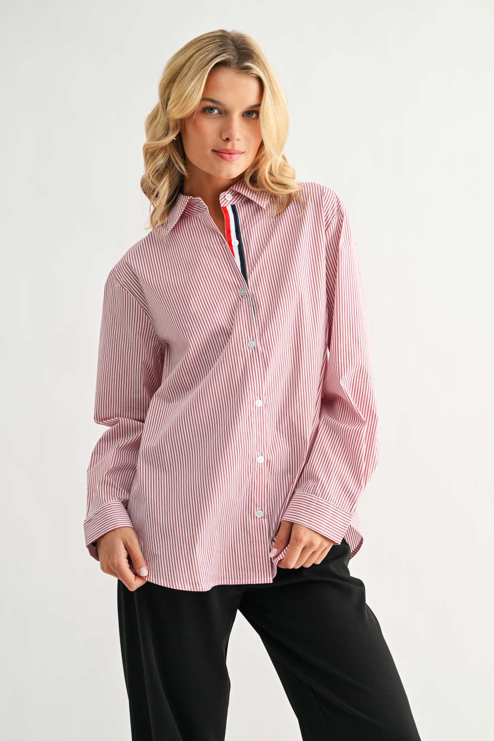 Jasmine Cotton Pinstripe Shirt