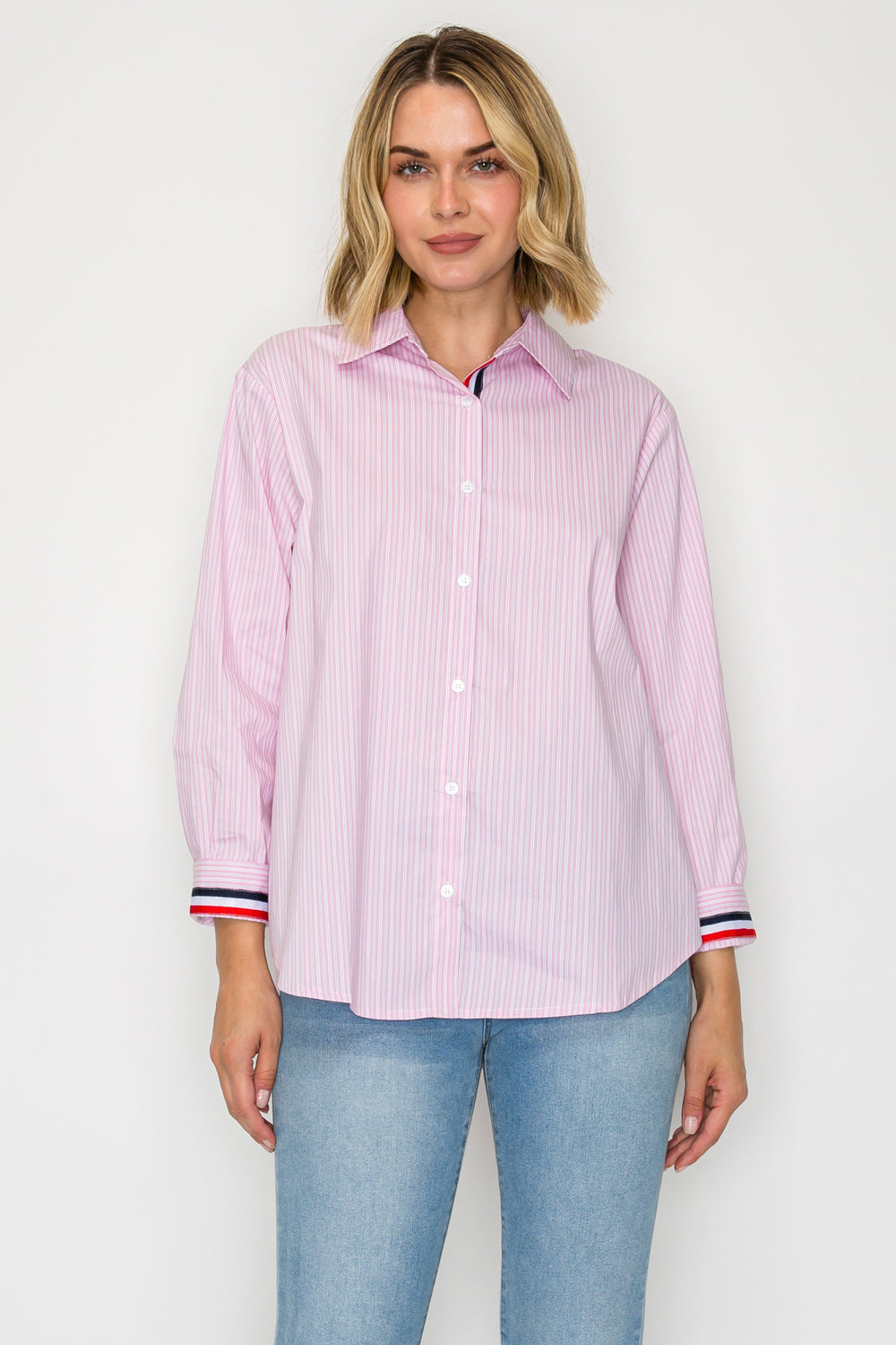 Jasmine Cotton Pinstripe Shirt
