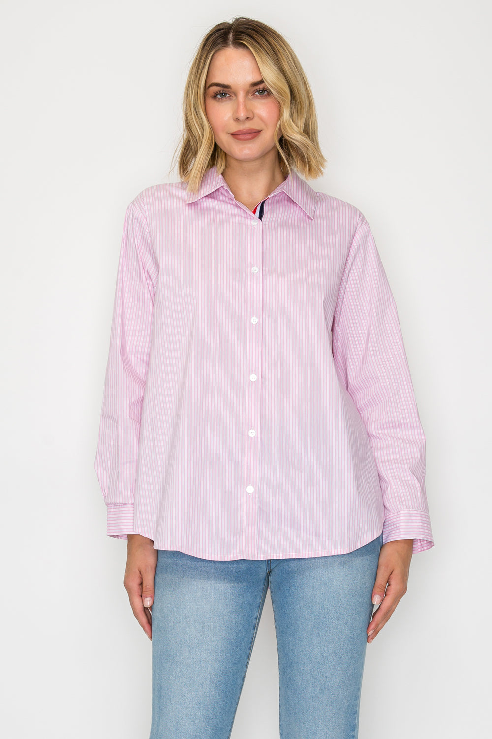 Jasmine Cotton Pinstripe Shirt