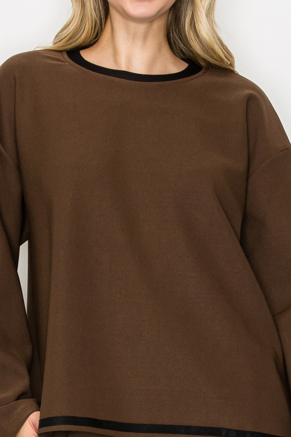 Kinsley Stretch Knit Crepe Top