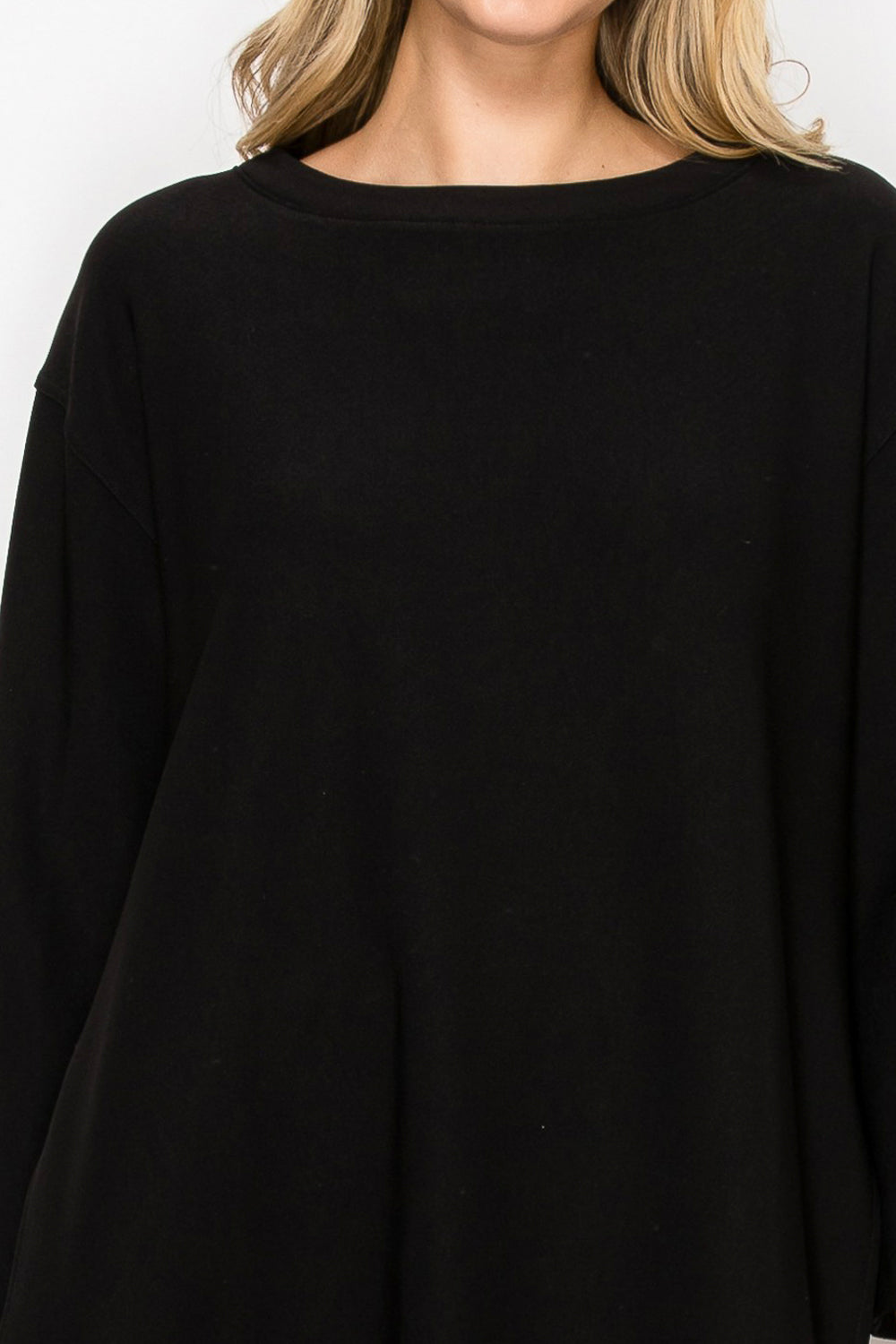 Kenna Stretch Crepe Knit Tunic Top