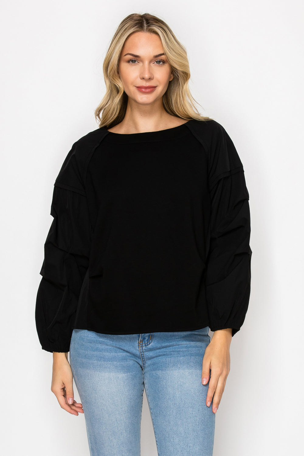 Jada Stretch Pointe Knit with Woven Mix