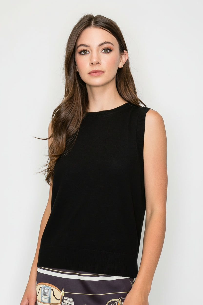 Stephan Knitted Sleeveless Top