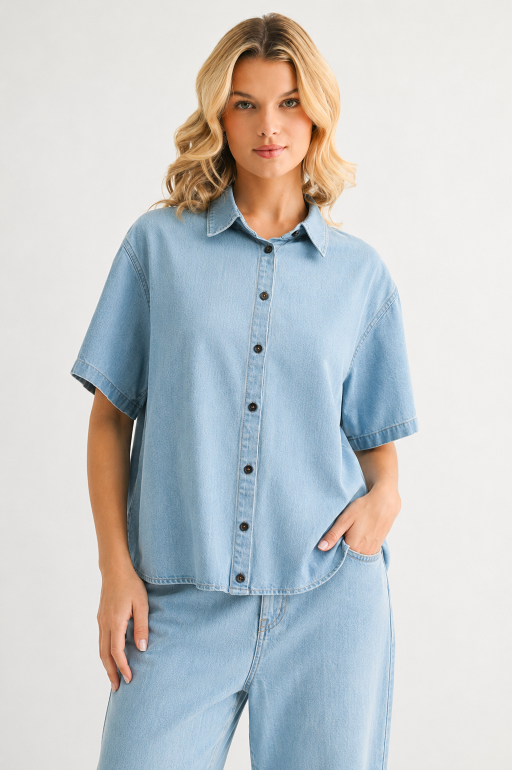 Drew Tencel Denim Top