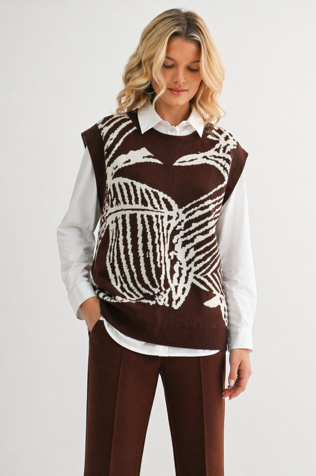 Sharona Knitted Sweater Vest