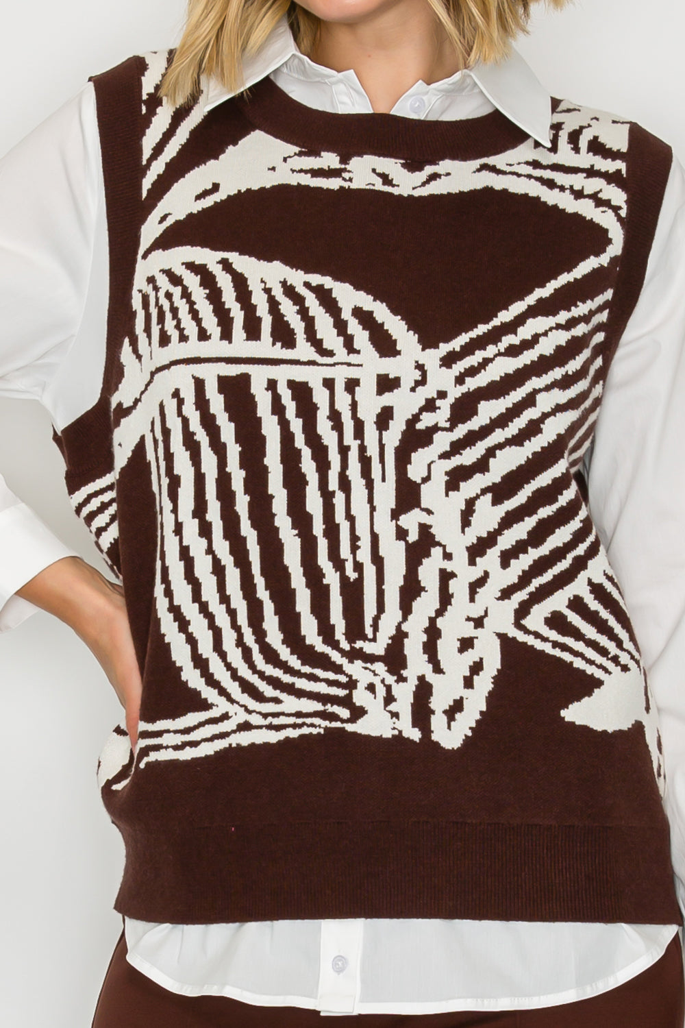 Sharona Knitted Sweater Vest