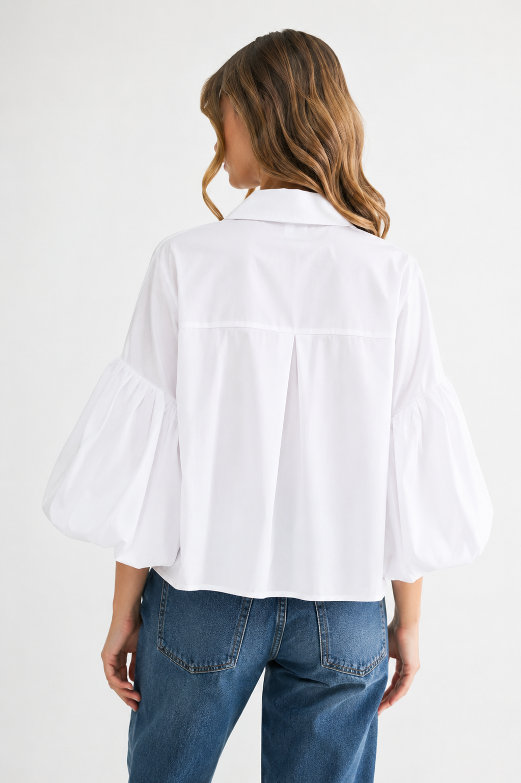 Julette Stretch Cotton Poplin Top