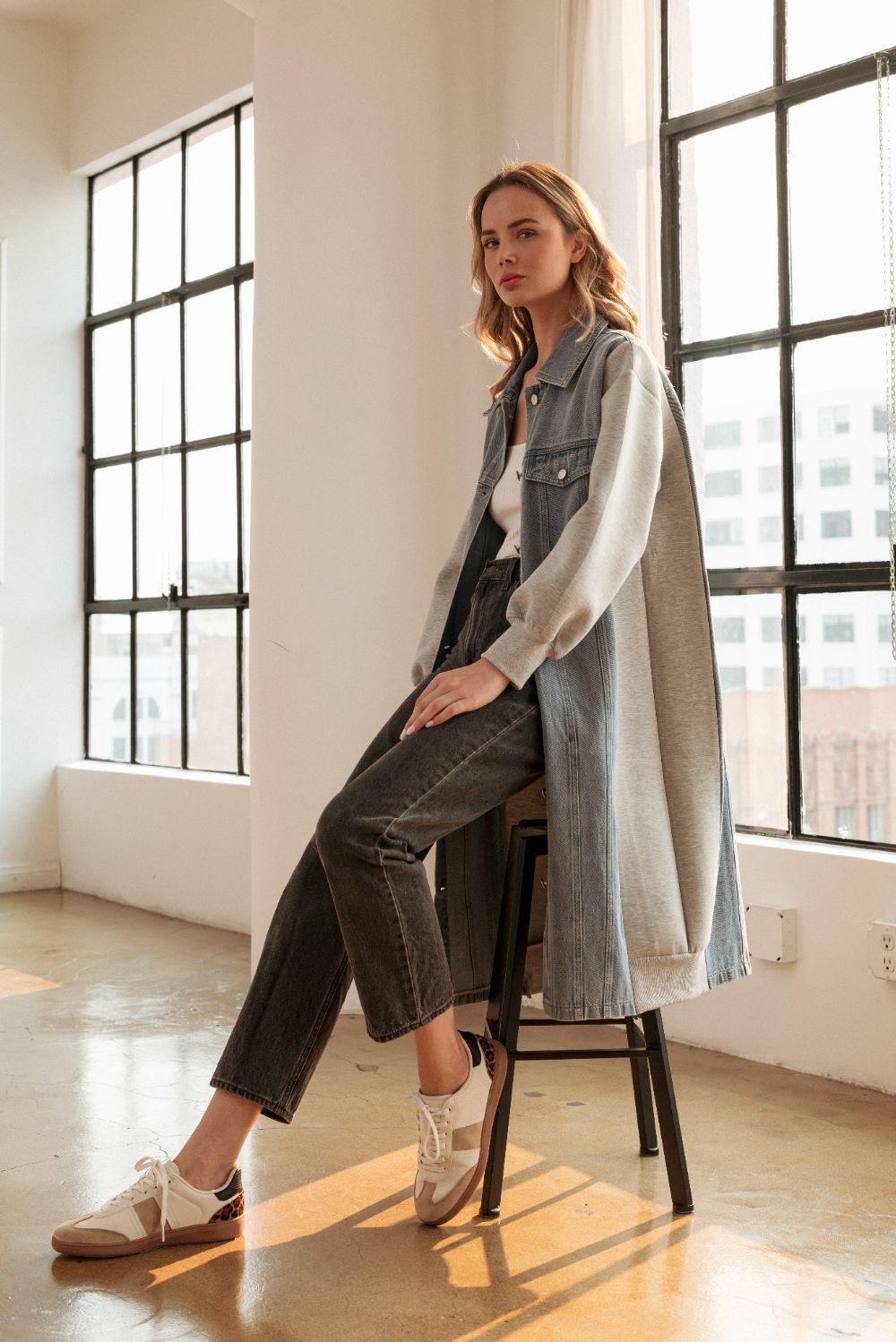 Denzel Denim Jacket W/ Contrast