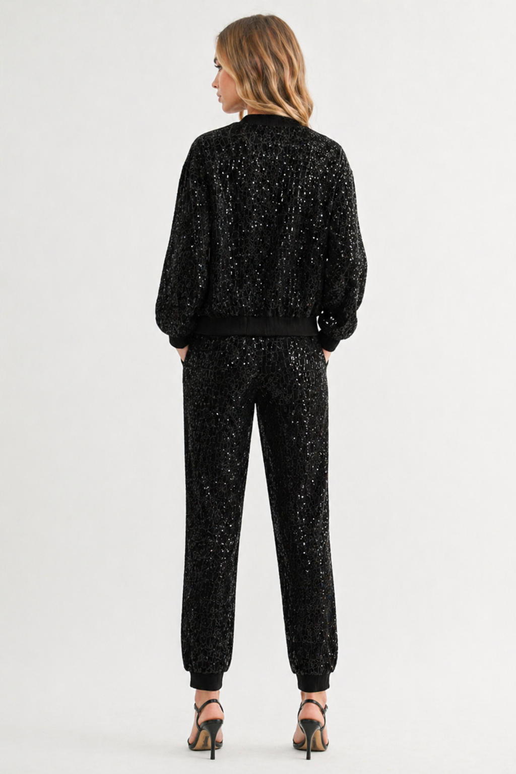 Jannalynn Embroidered Sequin Pant