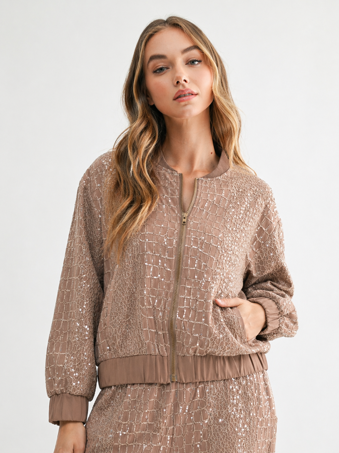 Janna Embroidered Sequin Jacket