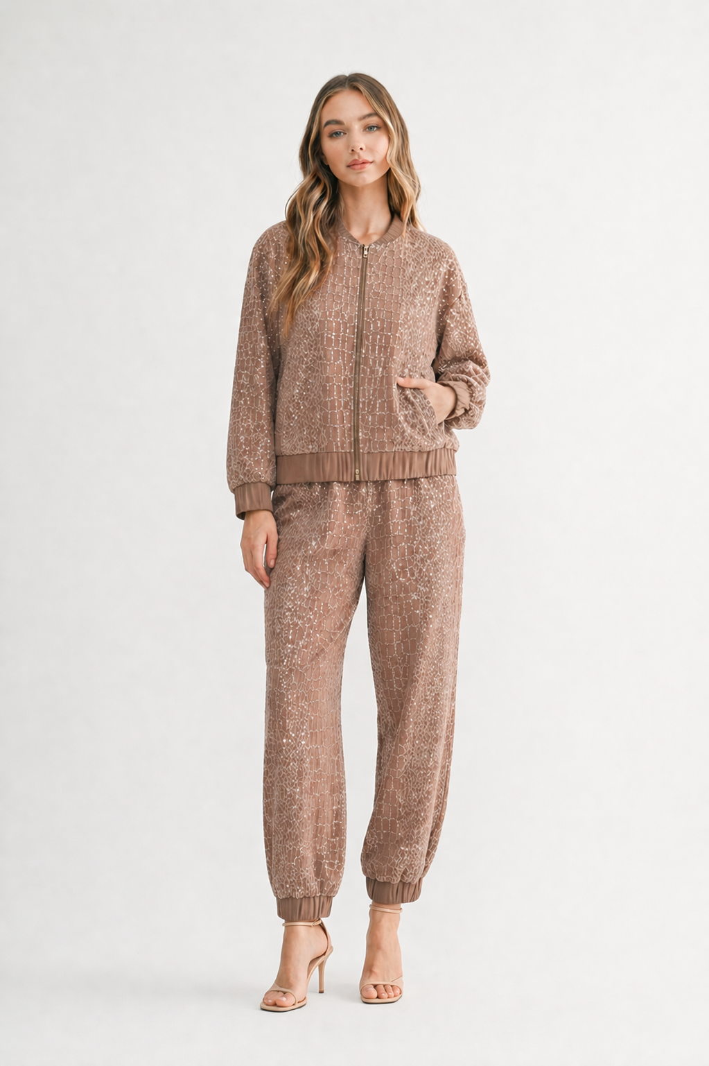 Jannalynn Embroidered Sequin Pant