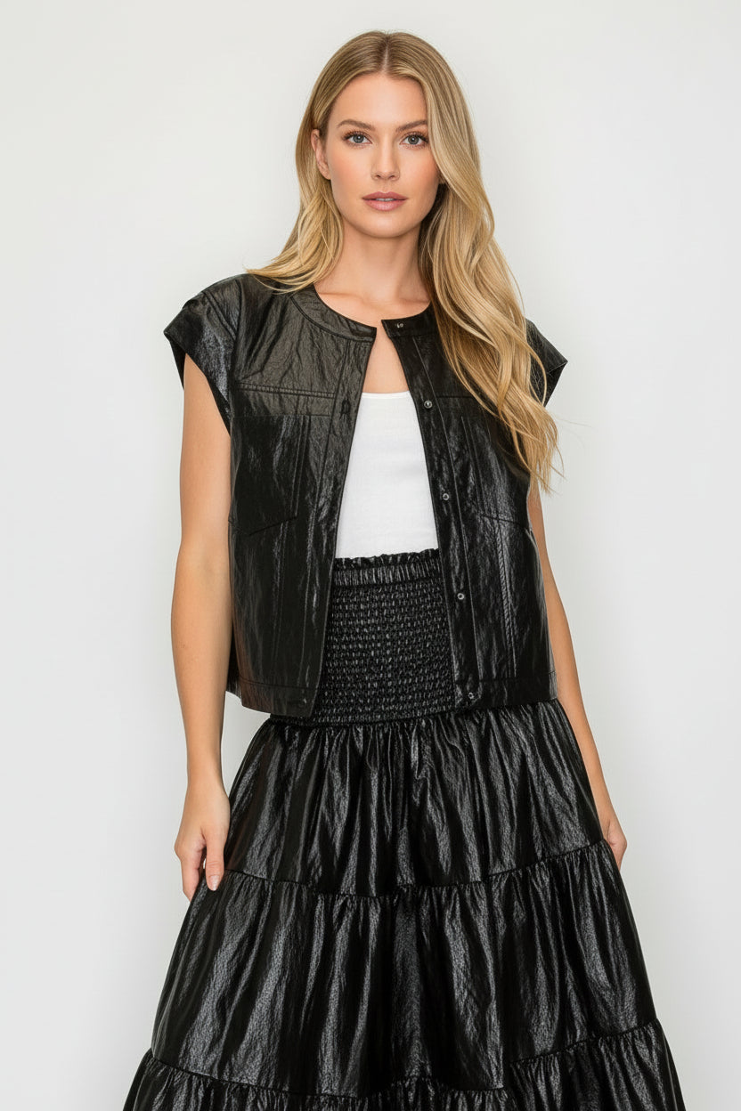 Jonnica Leather Vest