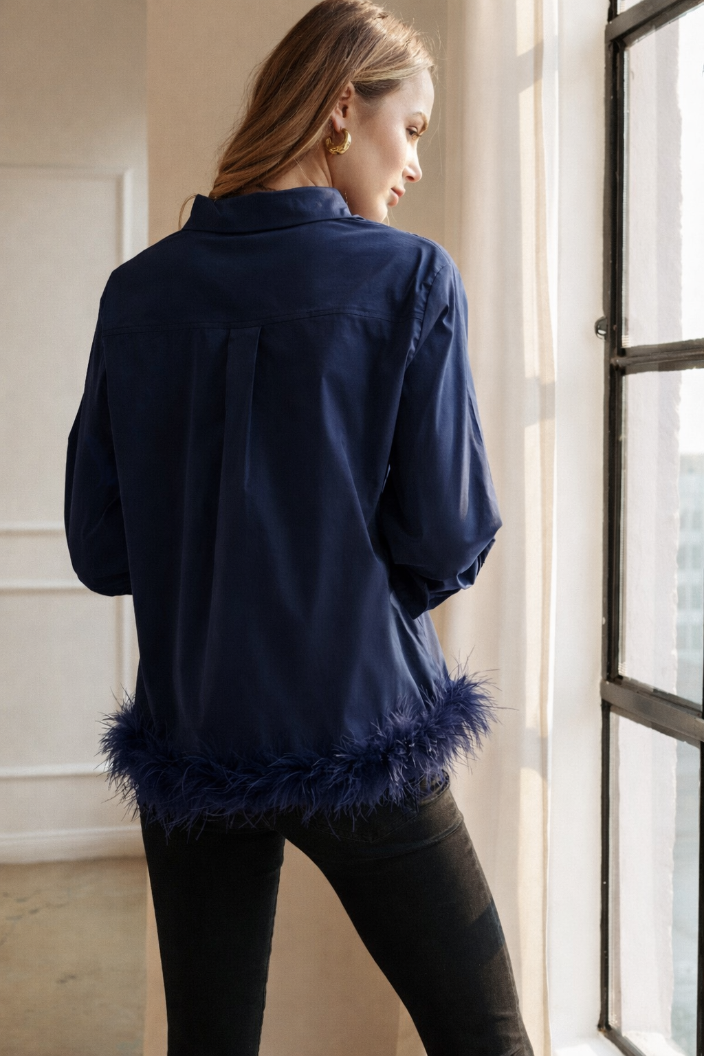 Janess Feathered Top