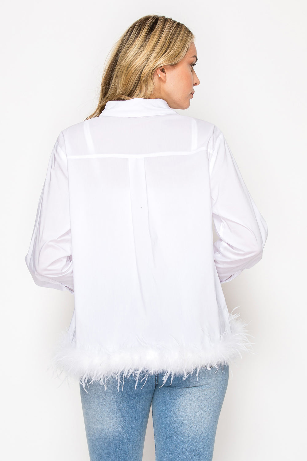 Janess Feathered Top