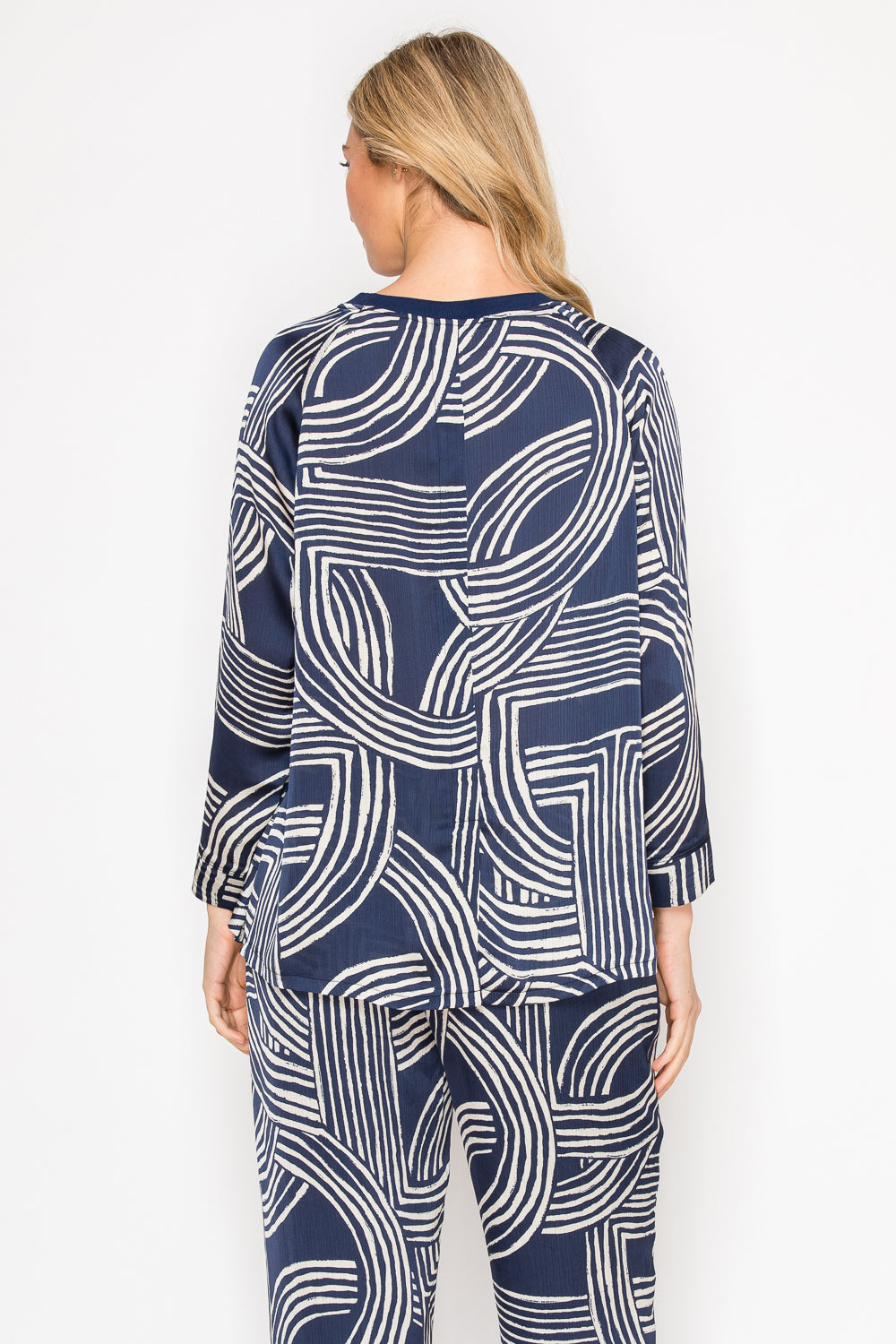 Jene Woven Print Top