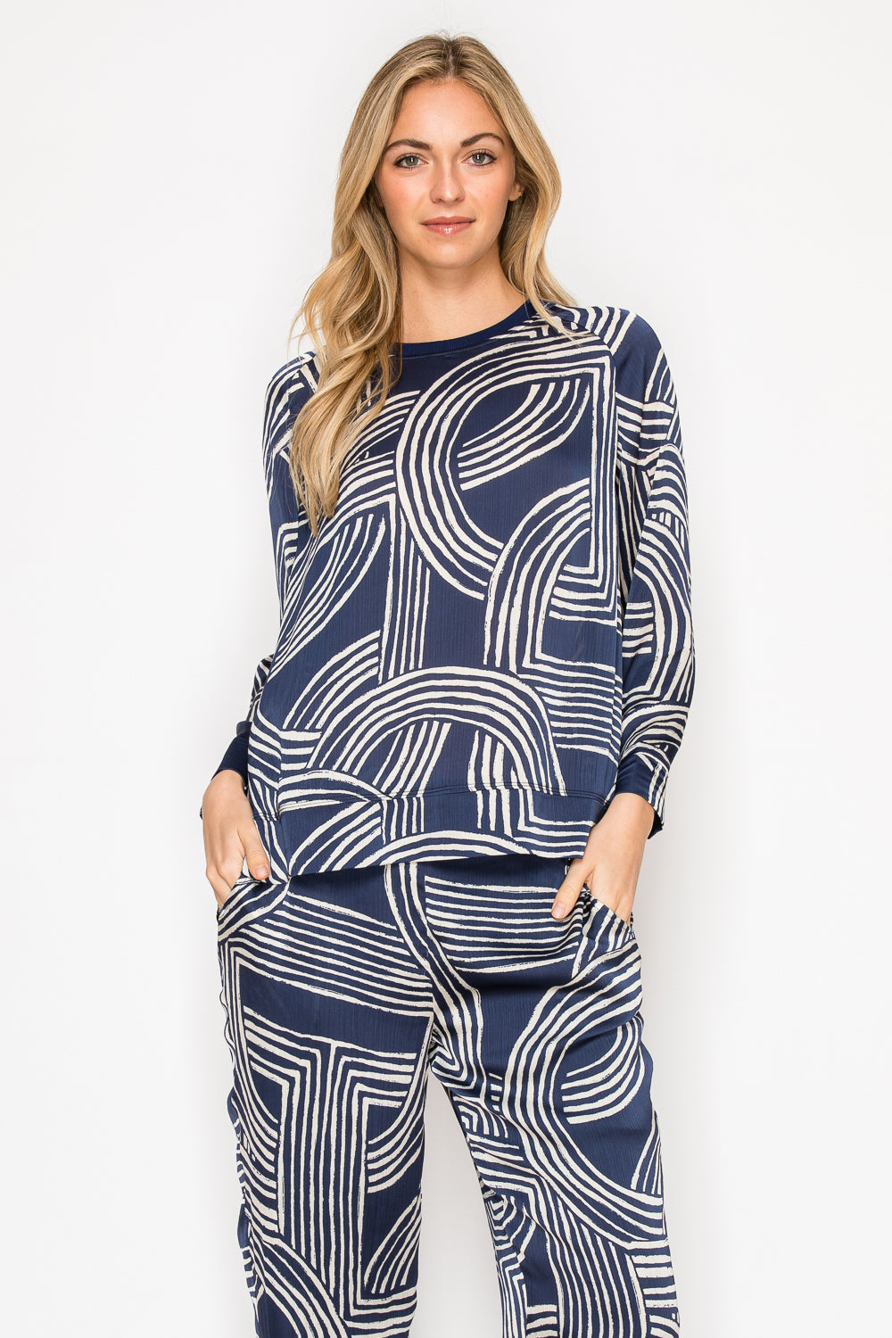 Jene Woven Print Top