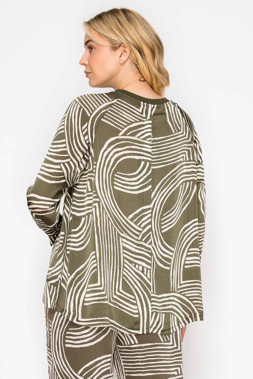 Jene Woven Print Top