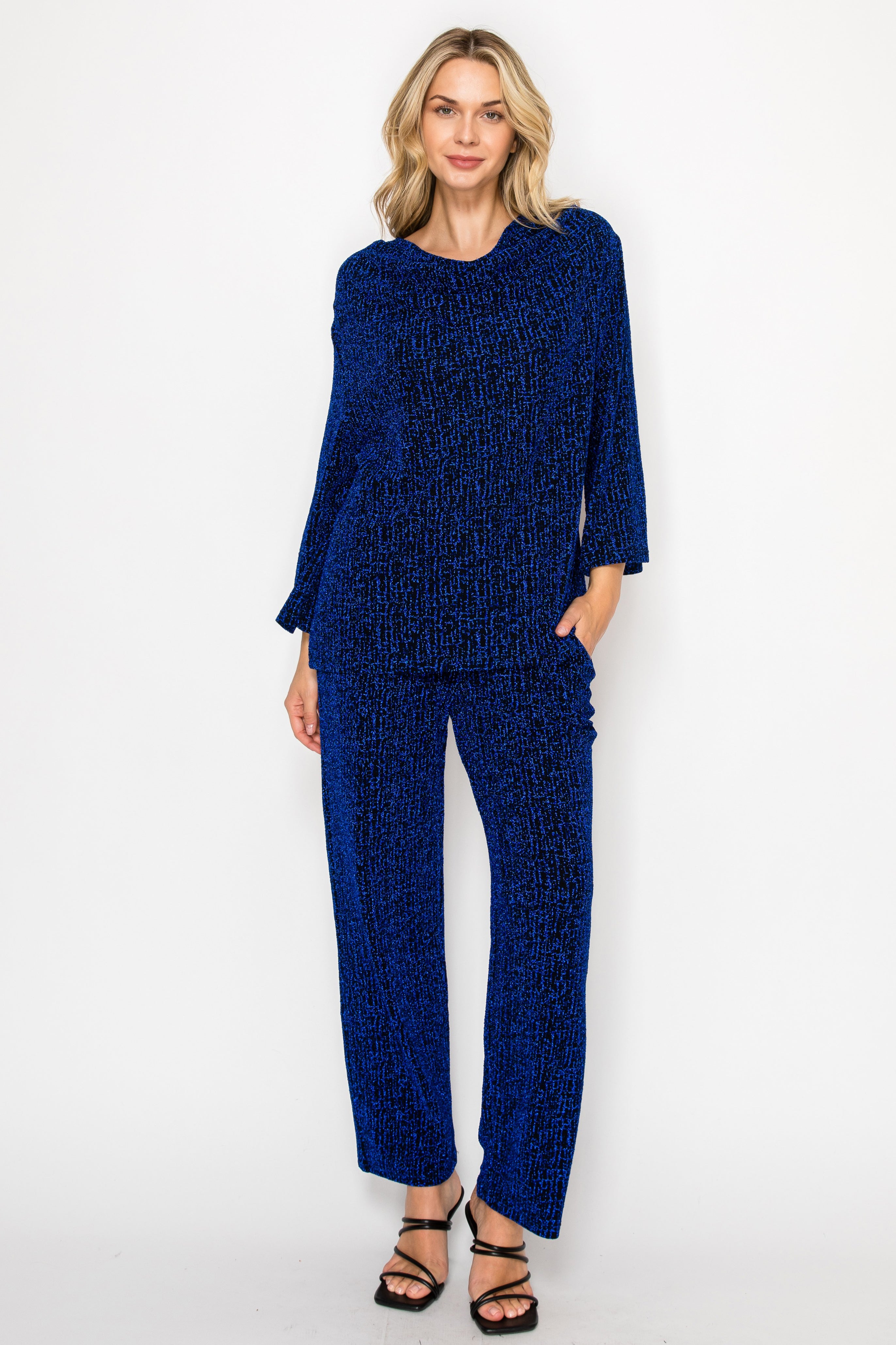 Karla Two Tone Knit Pant