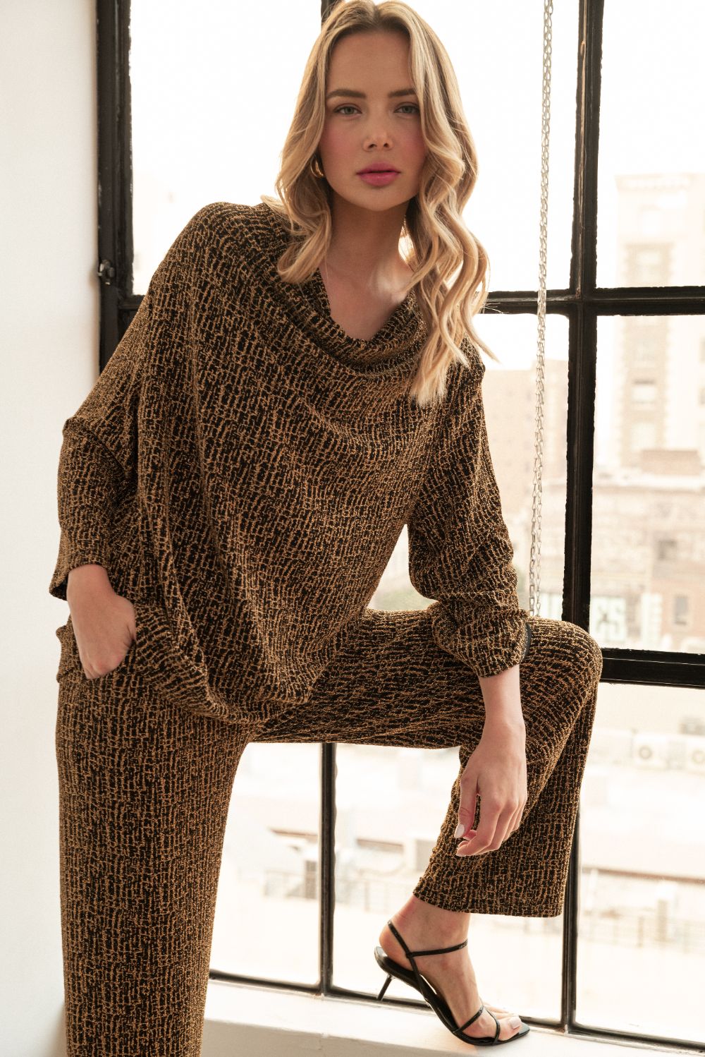 Katelynn Two Tone Knit Top