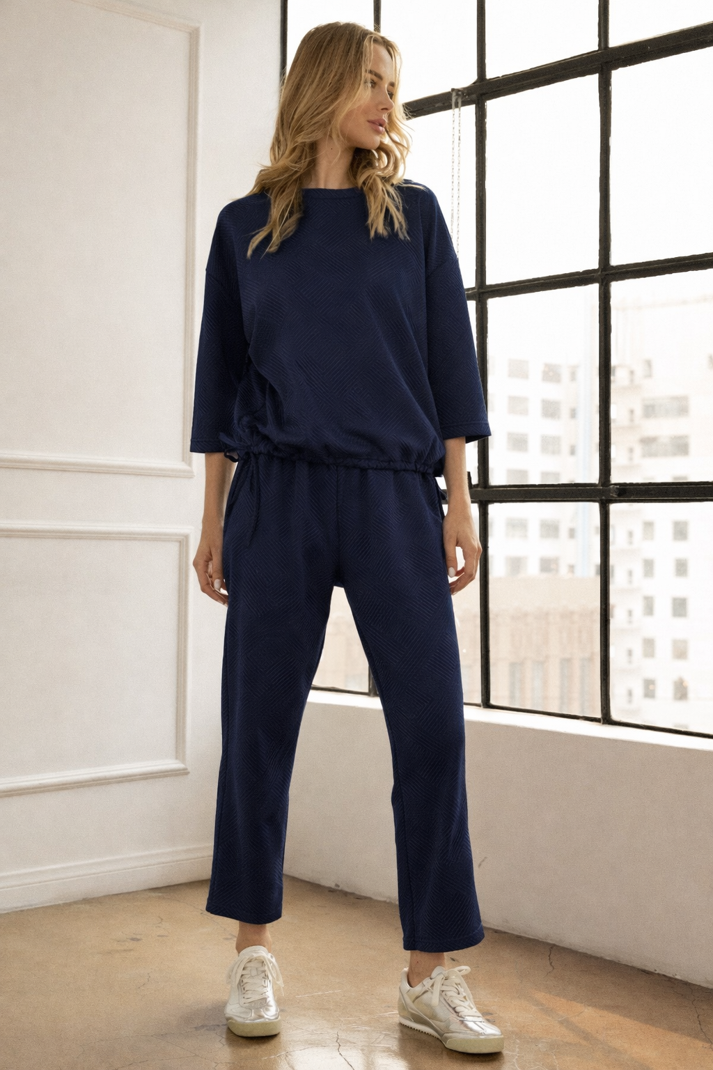 Khalani Textured Knit Pant