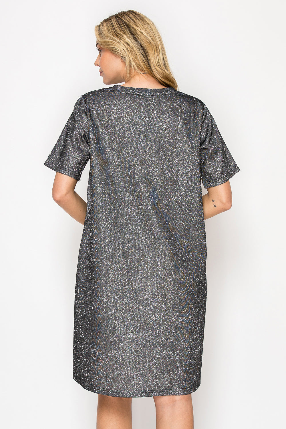 Keily Sparkling Glitter Knit Dress