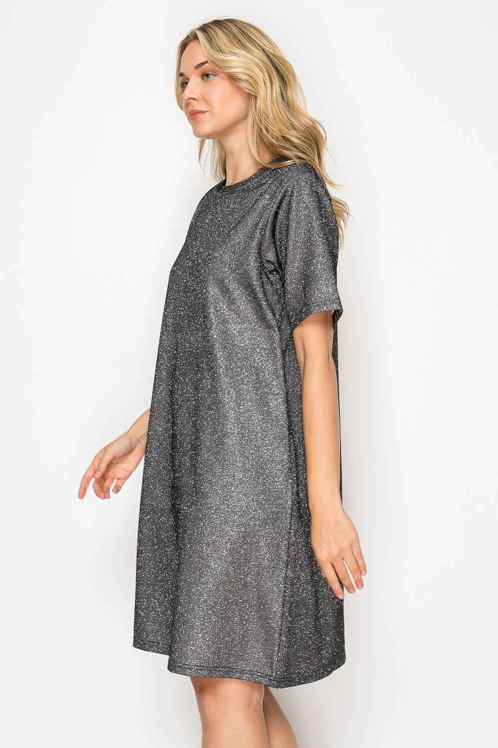 Keily Sparkling Glitter Knit Dress