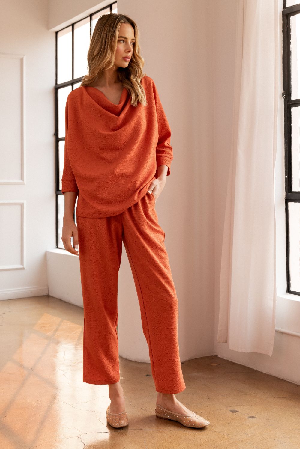 Karlee Textured Knit Pant