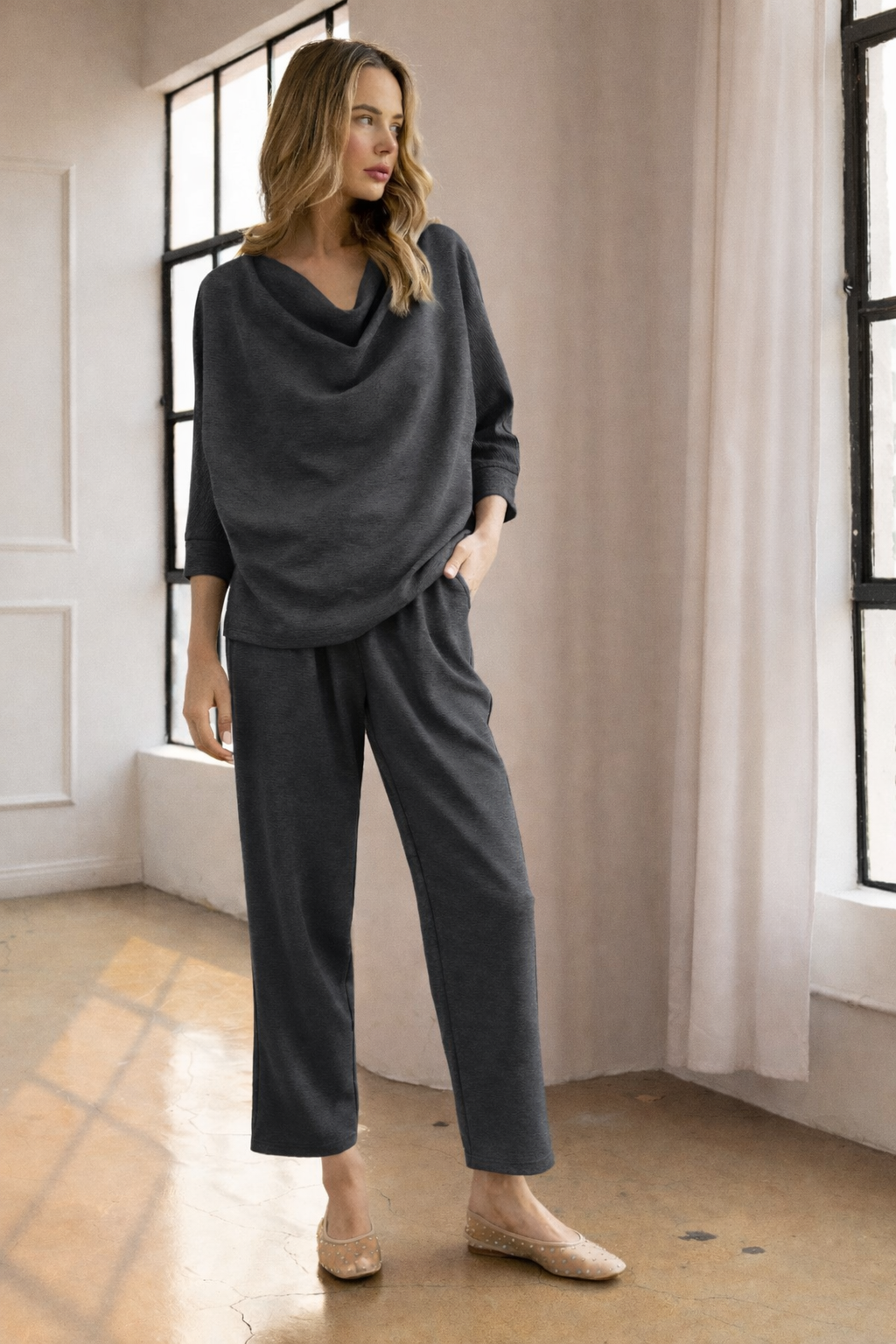 Karlee Textured Knit Pant
