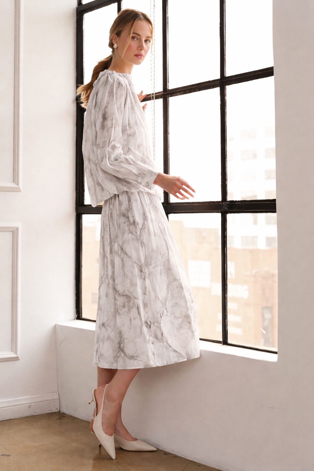 Jeanelle Woven Print Skirt