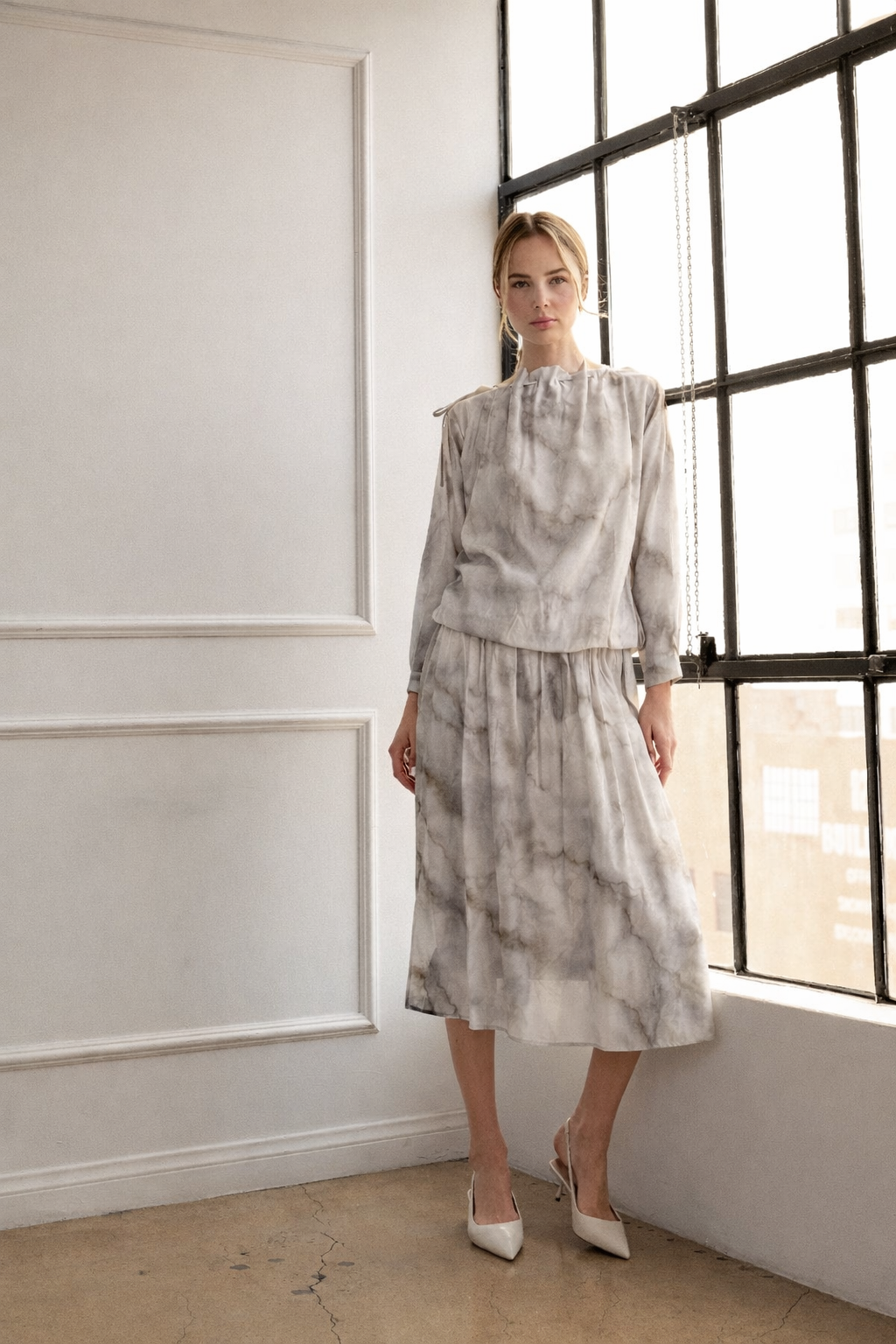 Jeanelle Woven Print Skirt