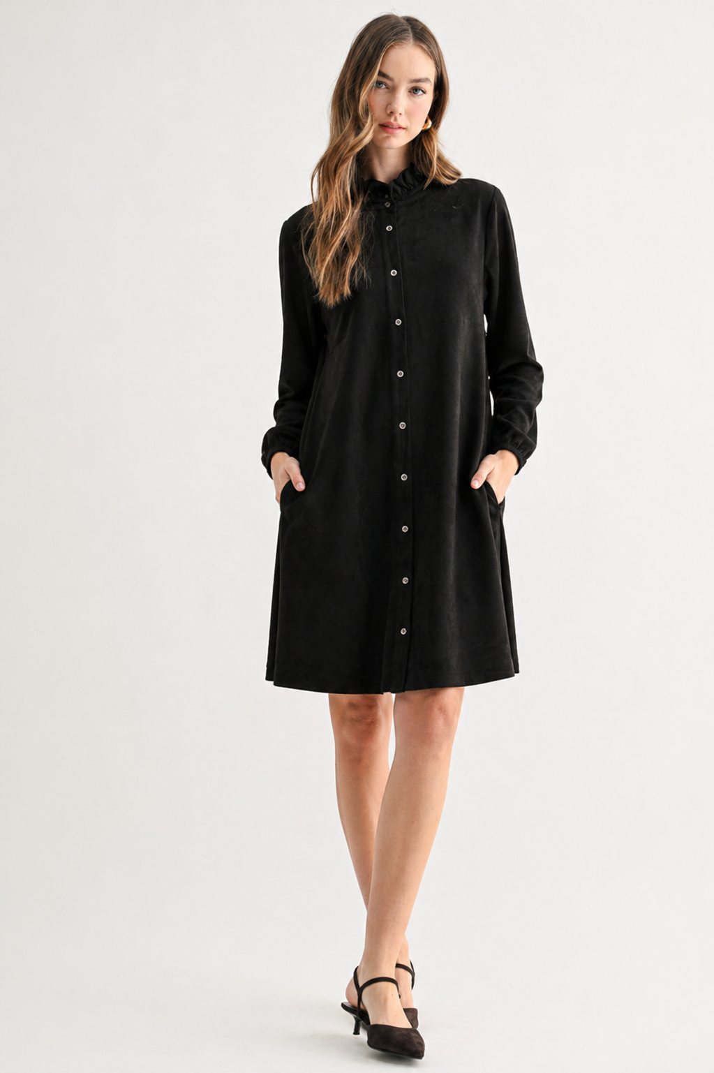 Anthony Stretch Suede Dress