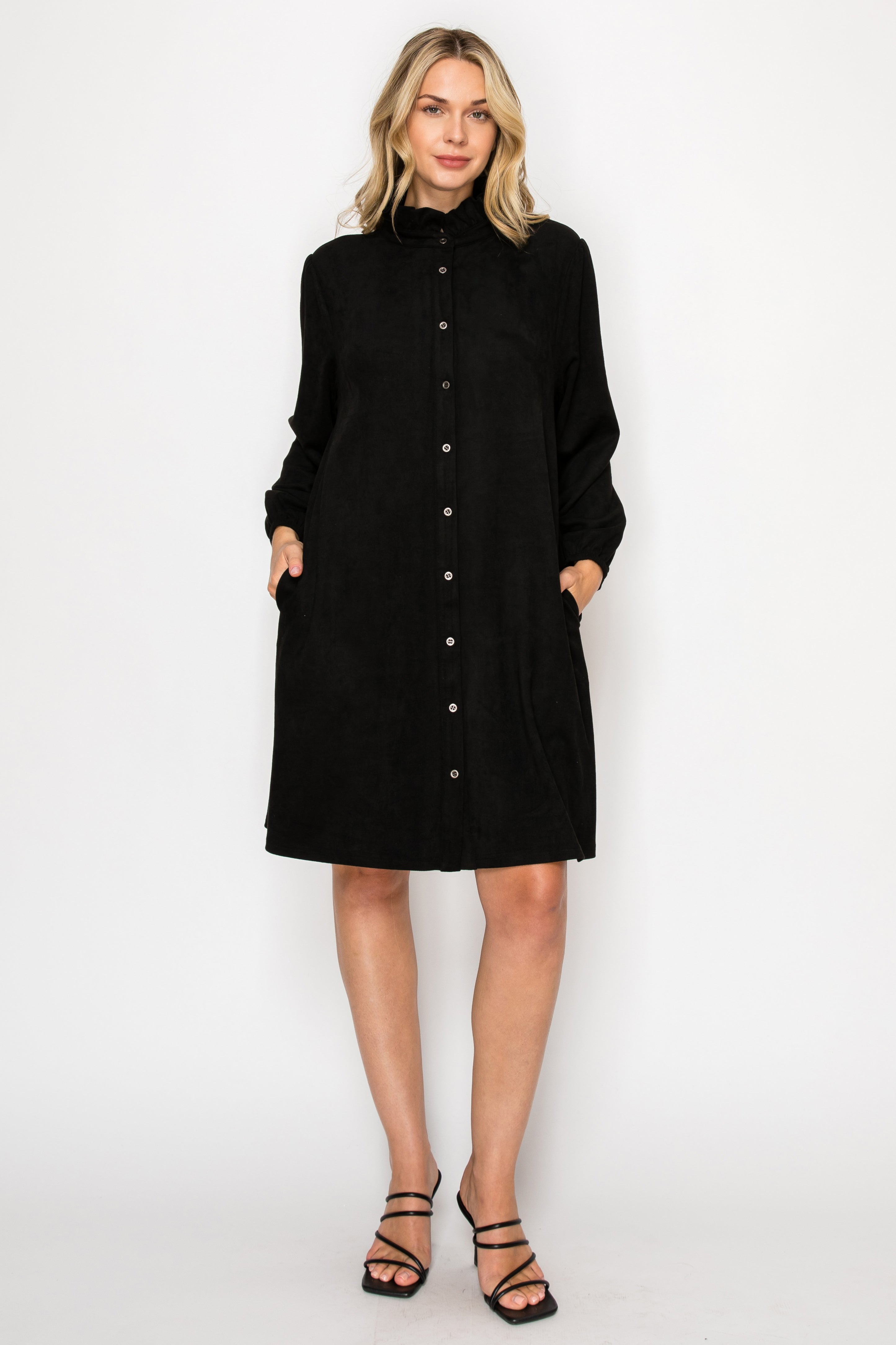 Anthony Stertch Suede Dress