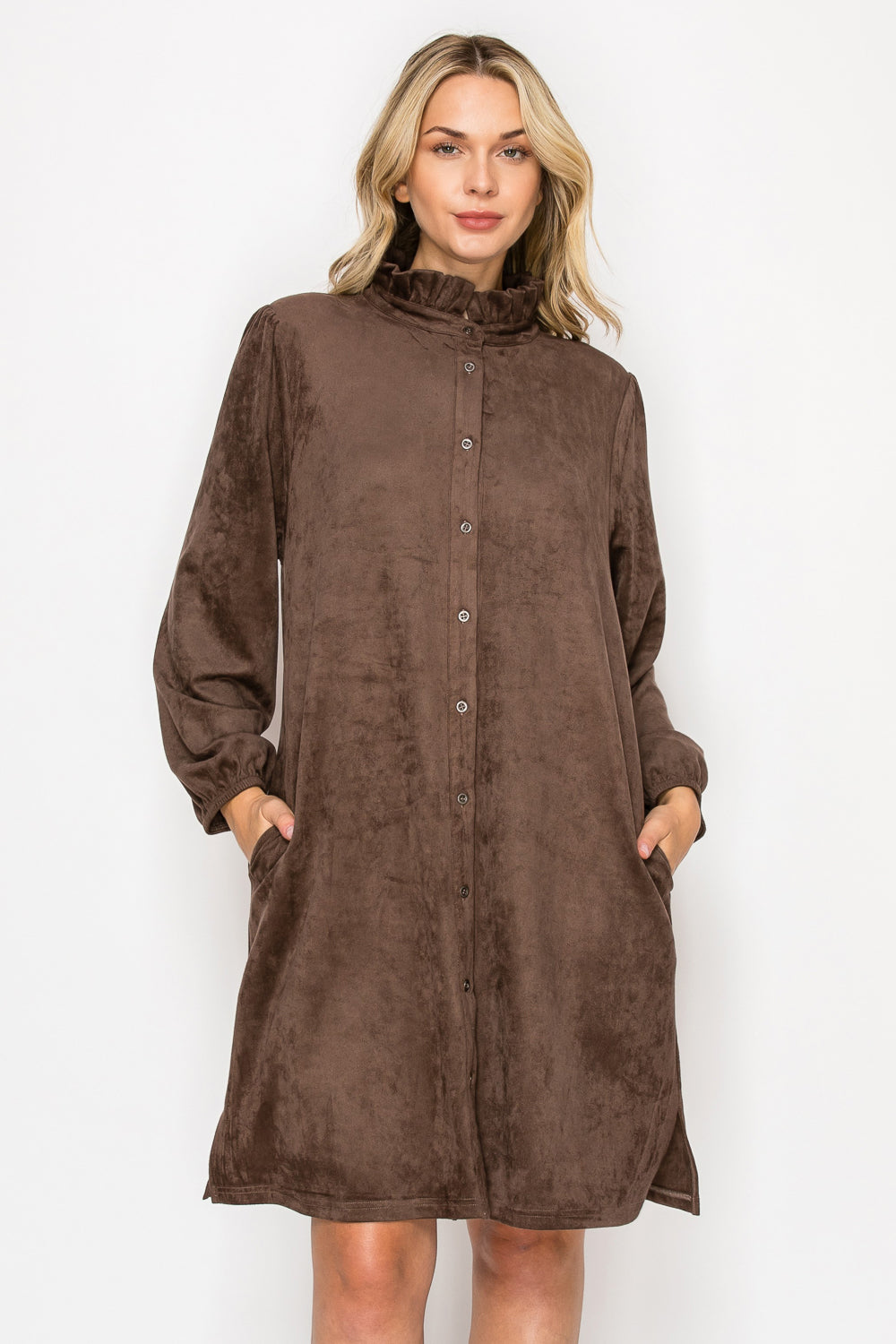 Anthony Stertch Suede Dress