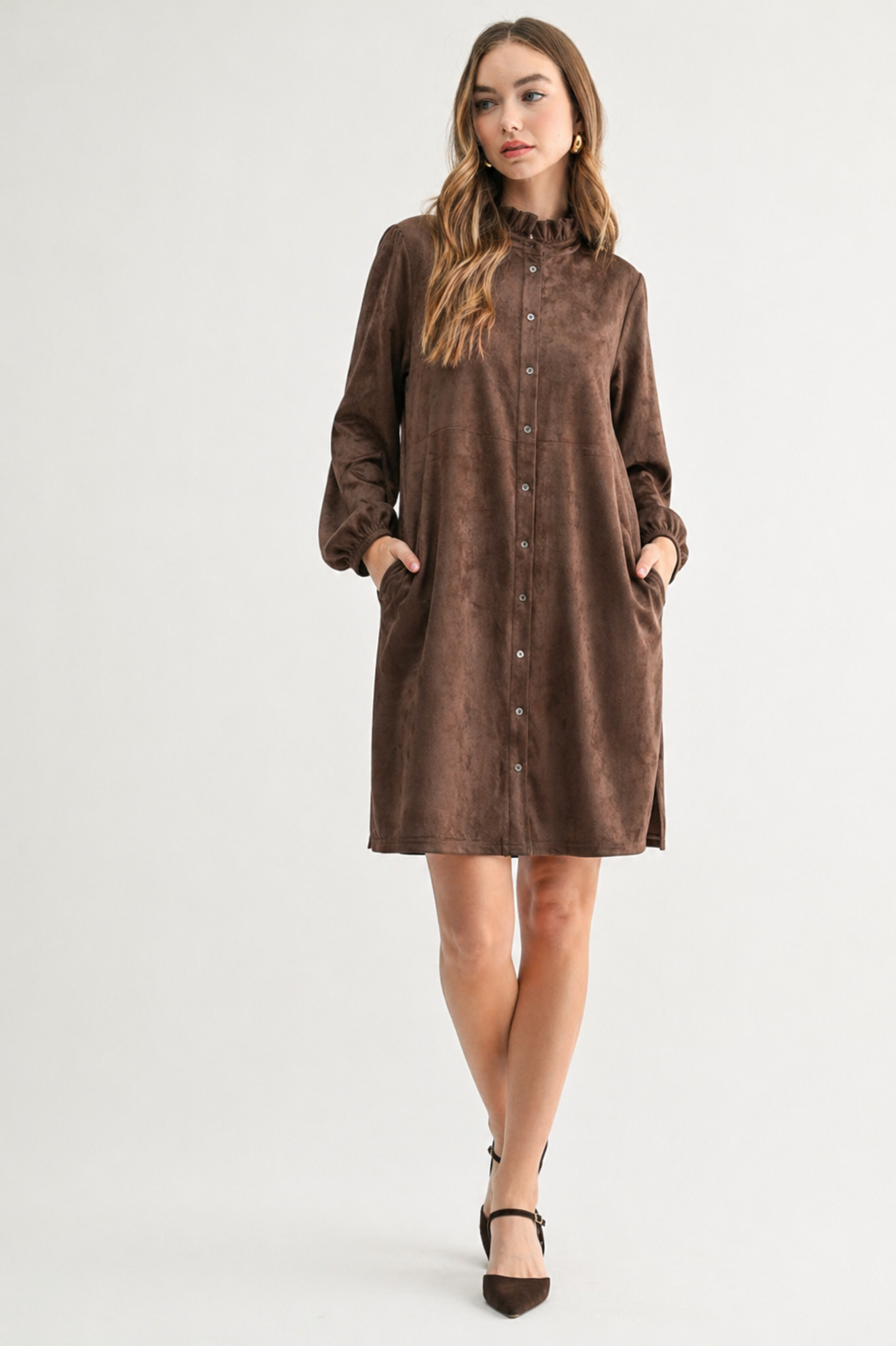 Anthony Stretch Suede Dress