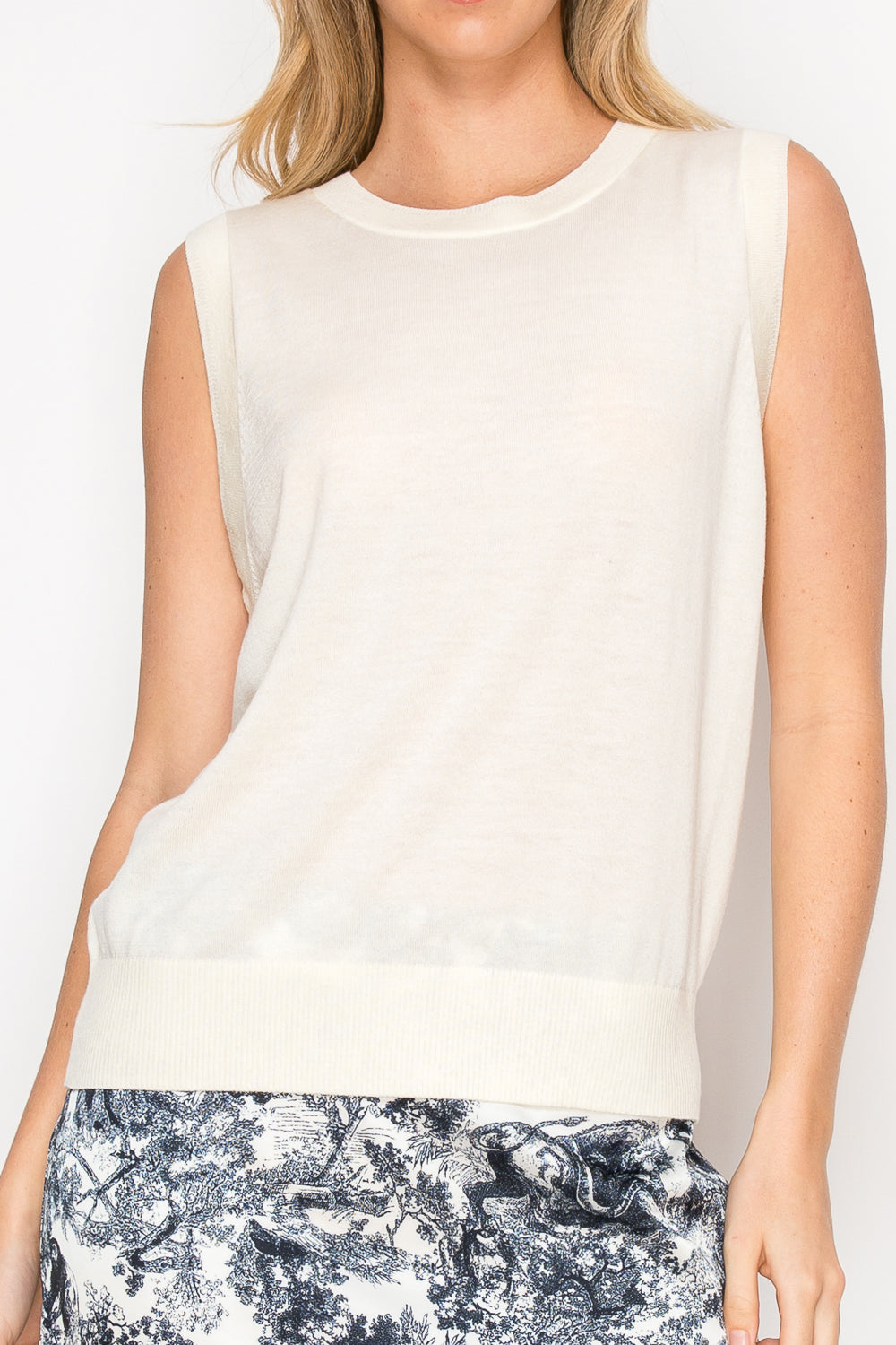 Stephan Knitted Sleeveless Top