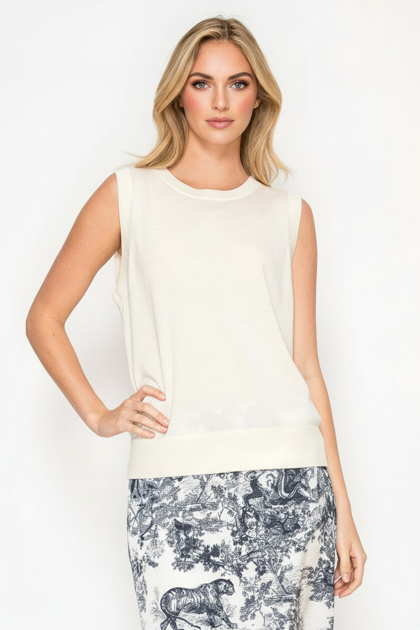 Stephan Knitted Sleeveless Top