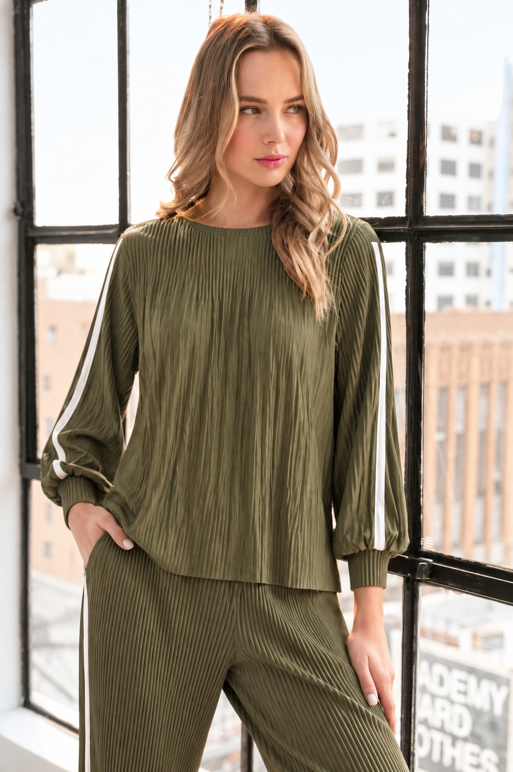 Jaline Pleated Top