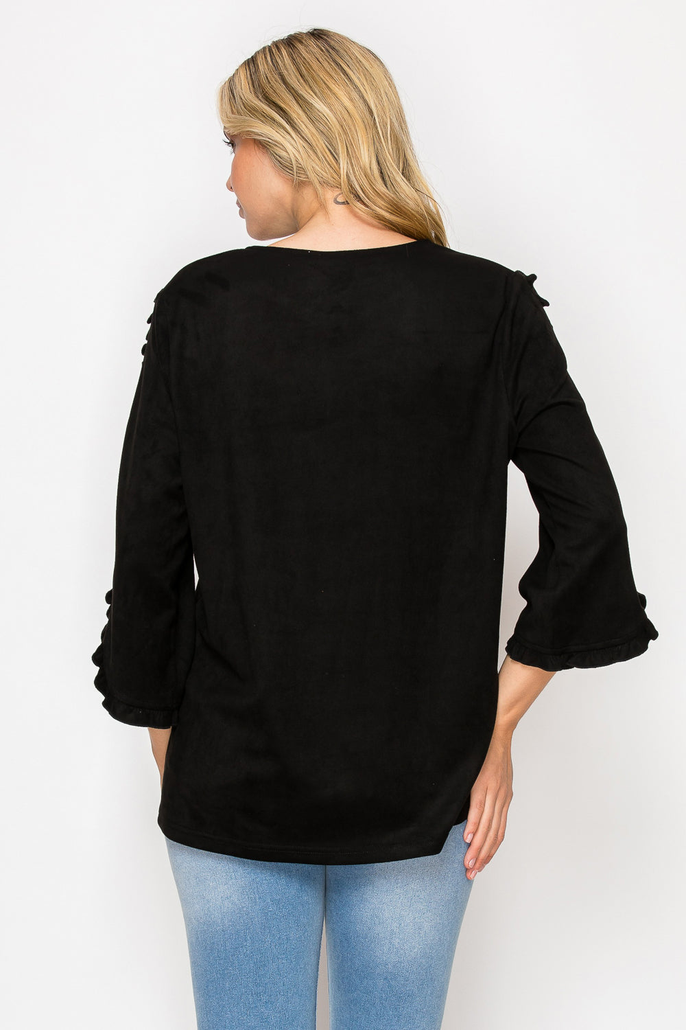 Arabella Stretch Suede Top