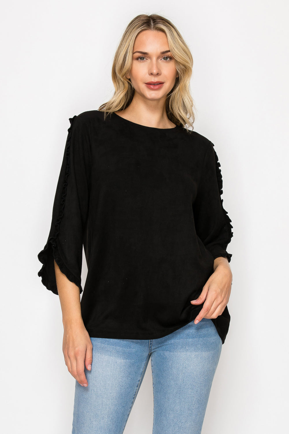Arabella Suede Top
