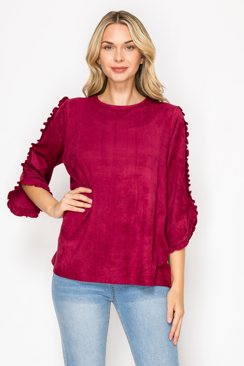 Arabella Suede Top