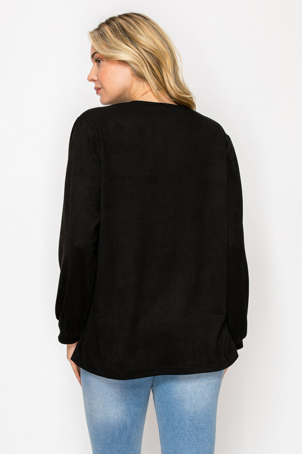 Adam Stretch Suede Top