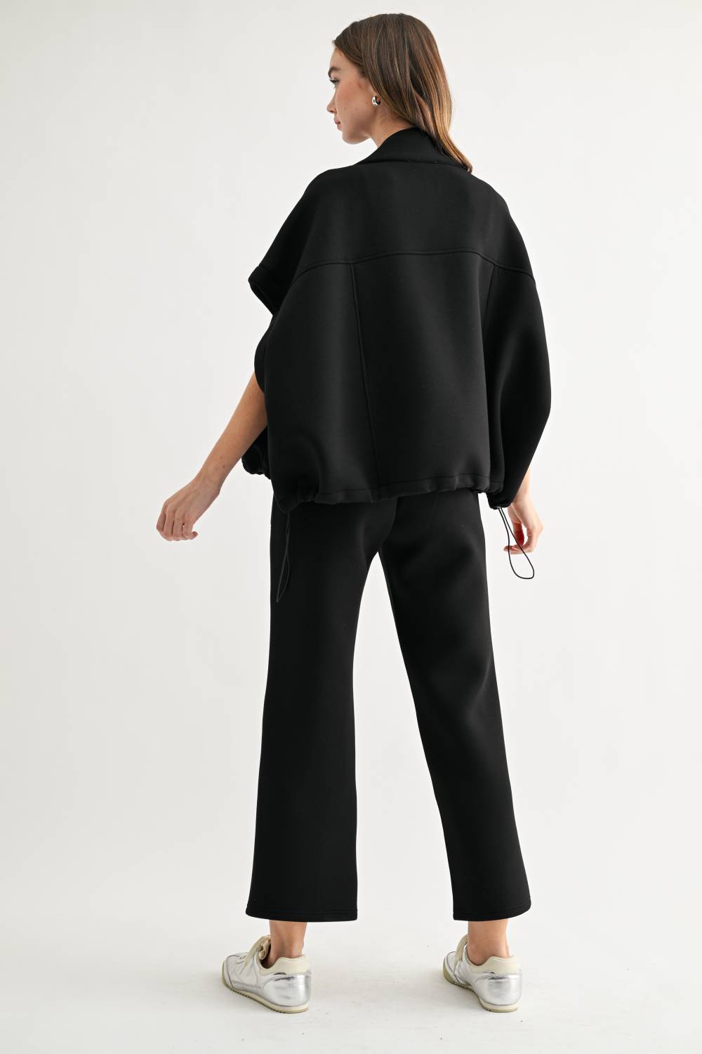 Frankie Stretch French Scuba Poncho Jacket