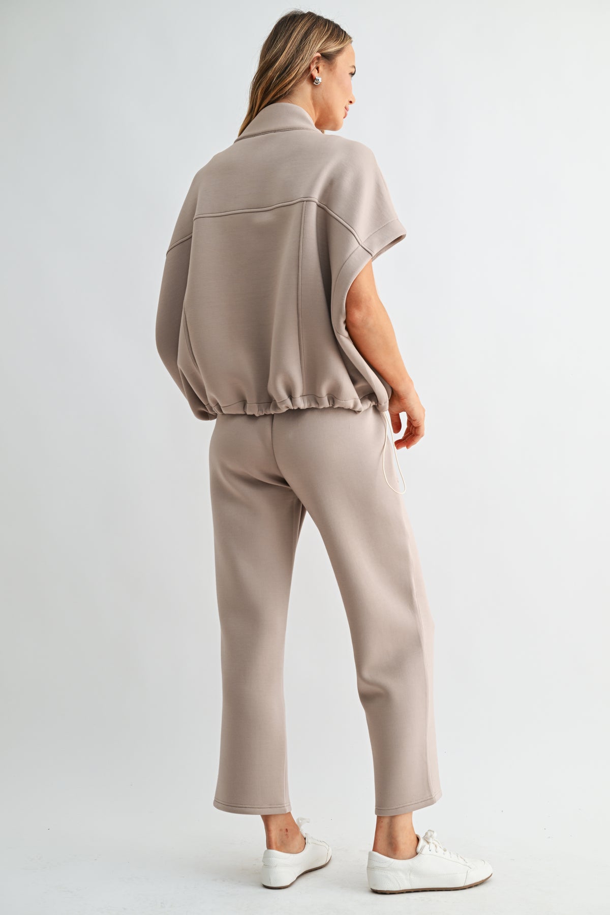 Frankie Stretch French Scuba Poncho Jacket