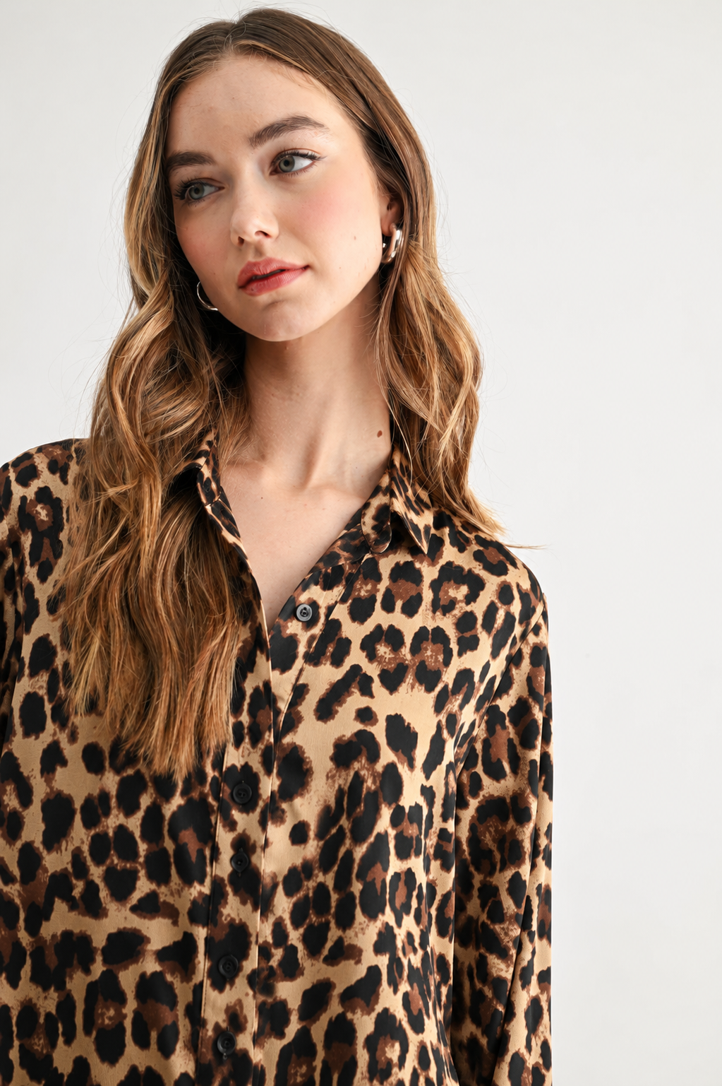 Cleo Leopard Print Midi Dress