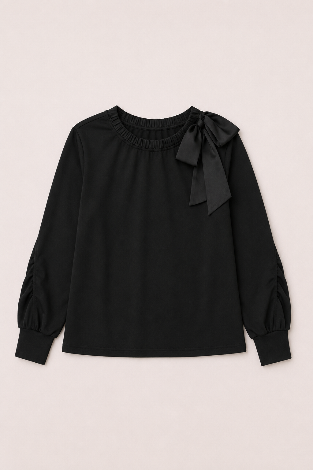 Karl Knit Bow-Tie Shoulder Top